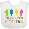 thumbnail image 3 of Inktastic All You Need is Ice Cream, Ice Cream Cone, Sundae Boys or Girls Baby Bib, 3 of 4