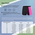 thumbnail image 6 of inlzdz Kids Girls Contrast Color Stripes Shorts High Waist Elastic Waistband Shorts for Yoga Workout Hot Pink 16, 6 of 6