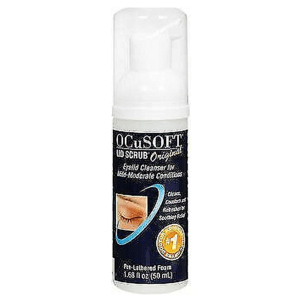 Ocusoft Lid Scrub Original Foaming Cleanser All Skin Type 1.66 oz, 2-Pack