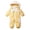 A-Yellow, variant on ZACPNCV Kids Winter Snowsuit One Piece Fleece Lined Jumpsuit with Faux Fur Hood, Colorblock Thickened Waterproof Windproof Warm Padded Hooded Romper B-Navy