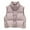 Pink Vest, variant on Htigea Women's Cropped Puffer Vest Corduroy Sleeveless Warm Outerwear Fall Winter Vests Lightweight Coat with Pockets Beige S