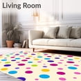 thumbnail image 2 of ODIKA 3'x5' Machine Washable Non-Slip Area Rug, Charming Dotted Wonderland Magical Enchanting Floor Covering High Traffic Rug, Purple, 722298, 2 of 7