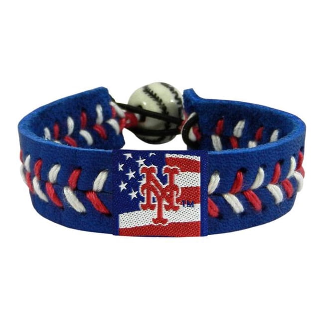 Team Color Baseball Stars & Stripes New York Mets Bracelet