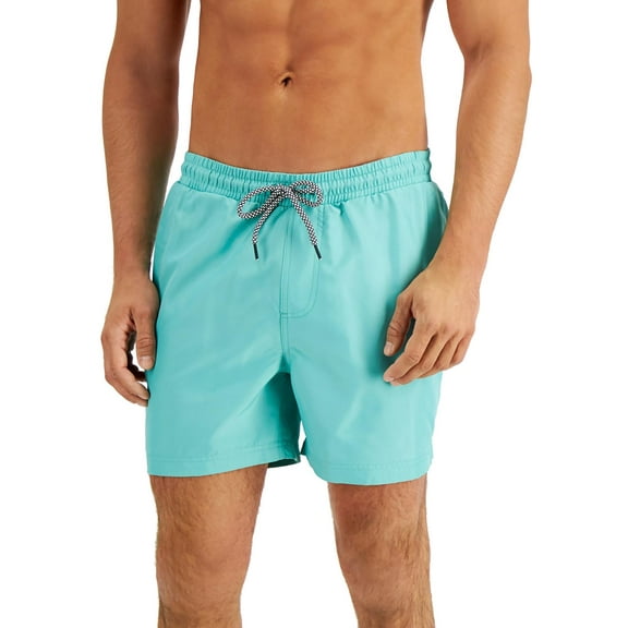 INC Mens Quick Dry 5" Inseam Swim Trunks