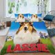 thumbnail image 2 of Lassie Conjunto de sábanas temático, trío de piezas, cómodo y amigable con la piel, diseño único, regalo de decoración para el hogar para familiares, amigos y fans,173cm *218cm, 2 of 6