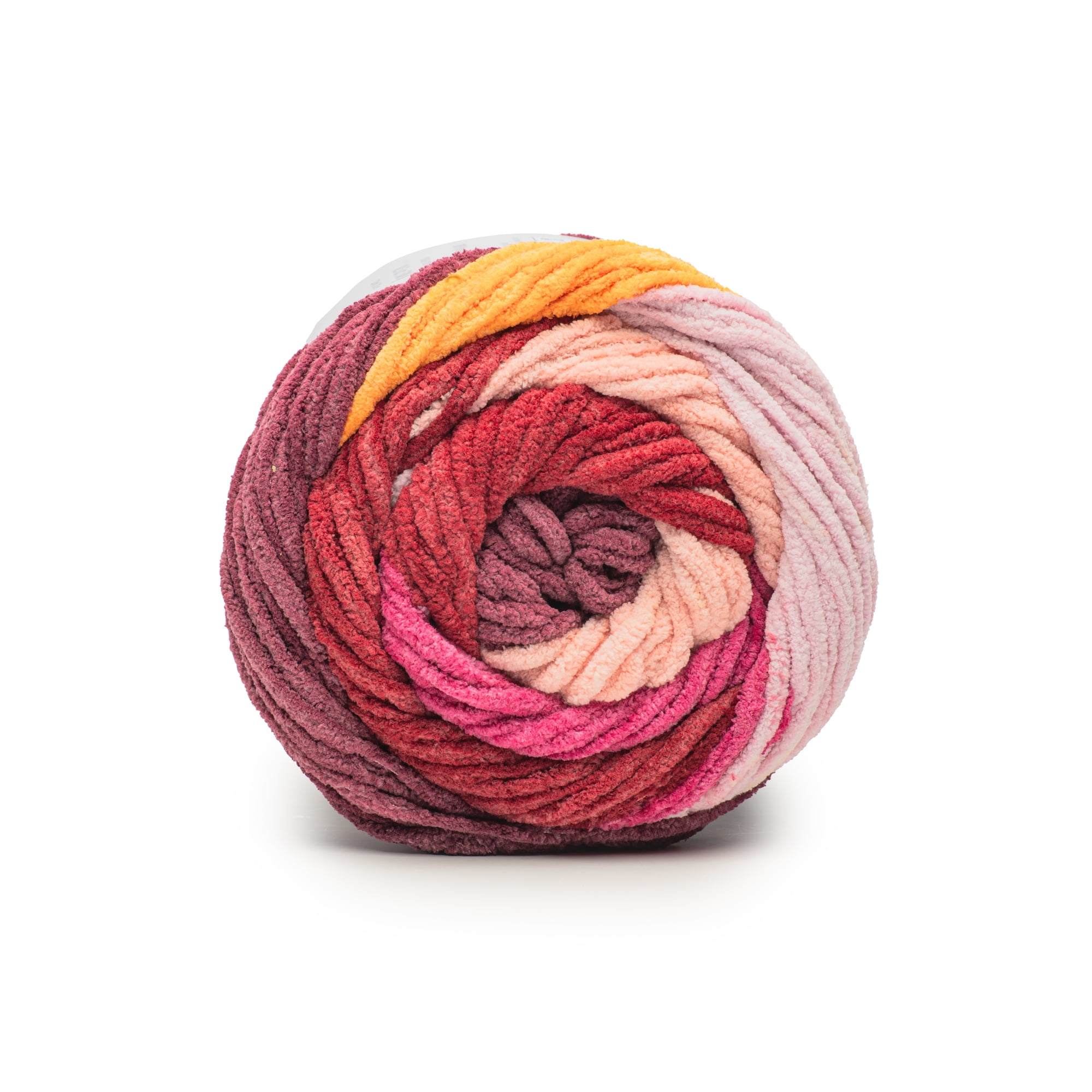 Bernat® Blanket patchwork™ #6 Super Bulky Polyester Yarn, Cherry twist 10.5oz 220yd (2Pk)