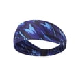 thumbnail image 2 of Luxtrada Sports Headbands for Men Women Non-Slip & Moisture Wicking Elastic Yoga Headband Hairband for Working Out, Running, Gym, Cycling (Camo Blue), 2 of 10