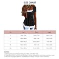 thumbnail image 5 of 2 in 1 T Shirt Pleated Front Button Trim Loose Fitting Summer Casual Blouse for Women Black L, 5 of 5