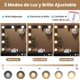 thumbnail image 4 of MYXSRI Tocador, Vanity con Espejo y Luces LED Ajustables, Tocador de Maquillaje con Luces y Estación de Carga, 5 Cajones y Estantes de Almacenamiento para Recamara, 100 * 40 * 143cm (Negro), 4 of 8