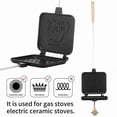 thumbnail image 2 of Panini Press Sandwich Machine Aluminum Alloy Double Sided Heating Nonstick Grilled Sandwich Breakfast Maker with Handle, 2 of 5