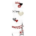 thumbnail image 2 of Bailey, Ann 7x14 White Modern Wood Framed Museum Art Print Titled - Paris Hearts, 2 of 4