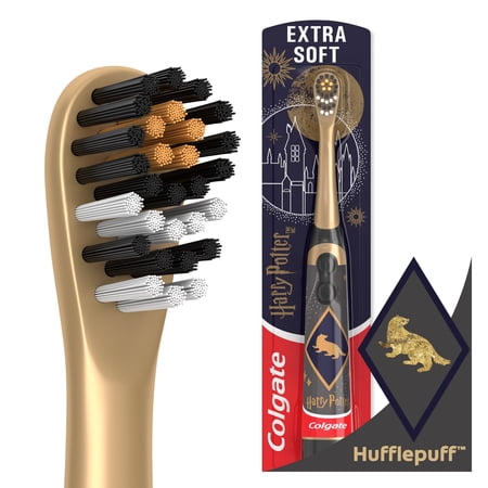 Colgate Harry Potter Hufflepuff Kids Battery Toothbrush Extra Soft 1 Pack