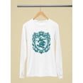 thumbnail image 3 of Skateboarder Crest Graphic Graphic - Men's Long Sleeve, 3 of 4