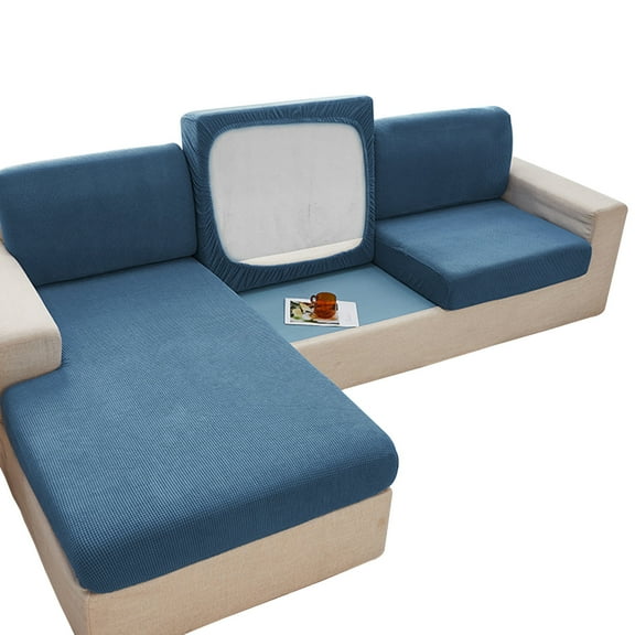 JeashCHAT Couch Cushion Covers for Sectional Sofa L Shape , Wear-Resistant Universal Stretch Sofa Covers, Chaise Lounge Slipcovers Replacement, Anti-Slip Sofa Covers