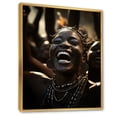 thumbnail image 2 of Designart "Dancing to African Rhythms I" African American Floater Framed Canvas Print, 2 of 7