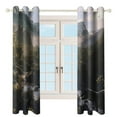 thumbnail image 3 of Blackout Curtains for Bedroom Jurassic Dinosaur Full Room Darkening Grommet Curtains for Living Room,Thermal Insulated Ombre Drapes, 3 of 7