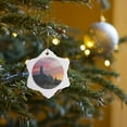 thumbnail image 7 of 3drose, China, Hong Kong, Victoria Harbor, Victoria Peak - As07 Mgl0066 - Miva Stock, 3 inch Snowflake Porcelain Ornament, 7 of 7