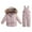 Pink, variant on URMAGIC Toddler Baby Boy Snowsuit Winter Clothes Kids Girls Coats Snow Pants And Jacket