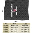 thumbnail image 3 of Montclair State University Logo Fleece Blanket, Very Soft Microfiber Flannel Blanket for Couch Warm and Cozy for All Seasons, Black, 3 of 6
