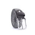 thumbnail image 2 of Cinturón trenzado Qarigey para Mujeres y Hombres de nylon Transpirable color gris y gris oscuro 120 cm, 2 of 6