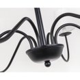 thumbnail image 4 of Eclipse 6 light Black and White shade chandelier, 4 of 14