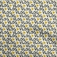 thumbnail image 1 of oneOone Cotton Jersey Yellow Fabric Text Diy Clothing Quilting Fabric Print Fabric By Yard 58 Inch Wide, 1 of 5