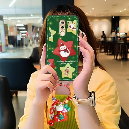 LYM-Phone Case For Huawei Honor 6X/GR5 2017/Mate 9 Lite, Shockproof Anti-dust Santa Claus Silicone Phone Protector Christmas tree Cartoon Soft case Protective Christmas Eve Gift Durable