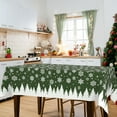 thumbnail image 4 of Drakgreen Sage Green Plaid Waterproof Fabric Tablecloth,Rectangle Watercolor Oil-Proof Wrinkle Resistant Table Cover for Dining Table, Buffet Parties and Camping,Christmas,(60" x 84" inch), 4 of 6