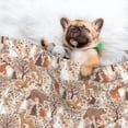 thumbnail image 3 of Yiaed Woodland Animals in Neutral Tones Print Dog Blankets-Cat Blanket Washable for Couch Protection,Puppy Blanket, Soft Plush Reversible Throw Furniture Protector-Medium, 3 of 8