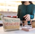 thumbnail image 3 of Bolsa de maquillaje uinwk Beach Summer Travel para mujer de lino, 3 of 5