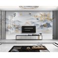 thumbnail image 2 of Papel tapiz personalizado con diseño de paisaje de estilo chino en 3D para decoración de pared, mural para dormitorio, decoración del hogar, 2 of 5