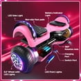 thumbnail image 6 of LENOGE Bluetooth Hoverboard, 6.5" 300W Powerful Motor Hover Board with LED Lights, 6-10MPH Max Speed Self Balancing Electric Scooter, 6 of 7