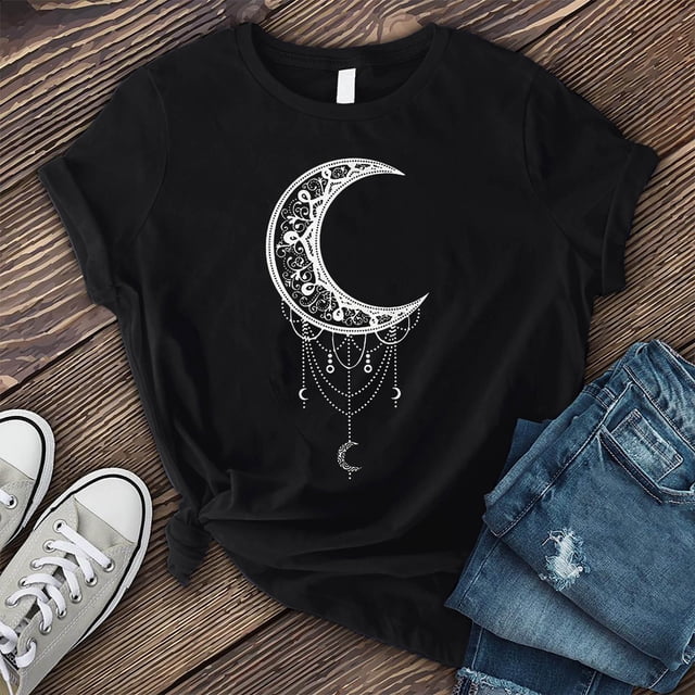 Levmjia T-Shirts d'Été pour Femmes Grande Taille à Manches Courtes en Liquidation Mode Femmes T-Shirt à Col Rond Imprimé Lune T-Shirt à Manches Courtes T-Shirt Décontracté Hauts