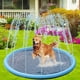 thumbnail image 2 of Almohadilla antisalpicaduras antideslizante para niños y perros, juguetes de agua al aire libre de verano para piscina con aspersor grueso - Juego divertido en la fuente del patio trasero (6, 2 of 5