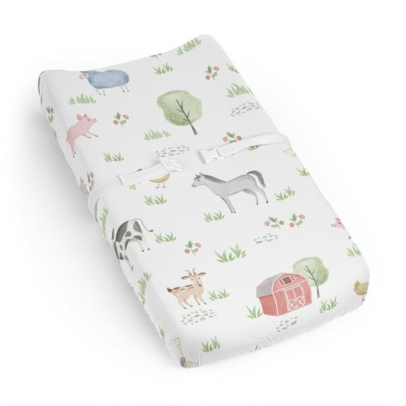 Sweet Jojo Designs Farm Animals Multicolor Changing Pad Cover Sheet
