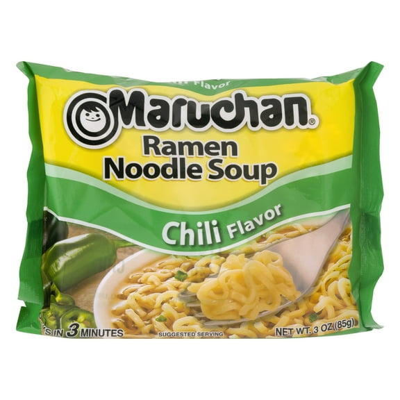 Maruchan Ramen Noodle Chili Flavor Soup, 3 oz (Pack of 6)