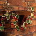 thumbnail image 5 of SHIMELE Christmas Garland 5.9 Ft Norfolk Faux Greenery with Red Berries and 20 Lights for Indoor Holiday Home Decoration, 5 of 8