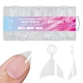 thumbnail image 1 of Graflsoa 600PCS Short Matte Nail Tips, No-File No-Trace, 12 Sizes, 5 Styles, 22.5x12.5x2cm Box, 123g, 1 of 6