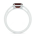 thumbnail image 2 of Rosec Jewels Natural Garnet Asscher Cut Engagement Ring - Garnet Diamond Ring (8 mm, AAA Quality) - with Jewelry Box, 10K White Gold, US 4.00, 2 of 8