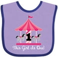 thumbnail image 3 of Inktastic 1st Birthday Party Carousel Horse Girls Baby Bib, 3 of 4