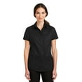 thumbnail image 1 of Camisa de sarga SuperPro™ de manga corta para mujer de Port Authority®. L664 Autoridad Portuaria L664, 1 of 1