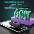 thumbnail image 3 of High-Speed 60W Dual Car Charger (45W + 15W) with Super Fast Charging Cable for AGM M7 -Dual USB Car Charger with 45W USB-C Super Fast Charging & 15W USB-A Port, 3 of 3