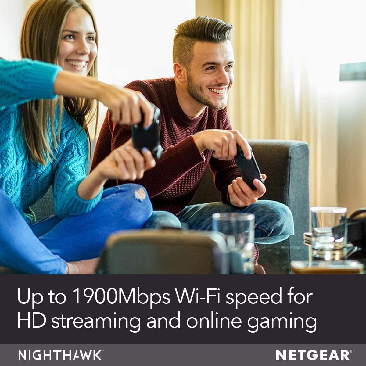 Restored NETGEAR C7000-100NAR AC1900 WiFi Cable Modem Router Combo (Refurbished)