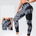 thumbnail image 2 of Tie Dye Leggings for Women High Waisted Butt Lifting Stretch Seamless Gym Workout Yoga Pants Active Sports Tights (Large, Gray), 2 of 5