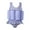 Blue, variant on Hienoo Girls' Ruffle Buoyancy Swimming One-Piece Swimsuit Swimwear Life Vest, Sizes 1-7