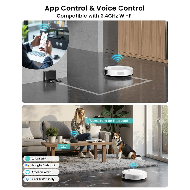 Free Shipping! Lefant Robot Vacuum and Mop Combo with 4500Pa