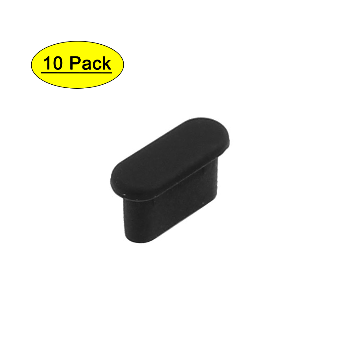 10Pcs TYPE-C Black Silicone Anti-dust Stopper/Plug for Protect Data ...