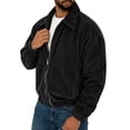 thumbnail image 5 of Men's Corduroy Jacket Full Zip Vintage Coat Casual Fall Windbreaker with Pockets Lightweight Classic Turn Down Collar Outerwear Retro Spring Winter Streetwear, 5 of 8