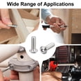 thumbnail image 4 of Uxcell M4x0.7mmx8mm Stainless Steel Hex Socket Button Head Screws Bolts 10mm Long (50-pack), 4 of 4