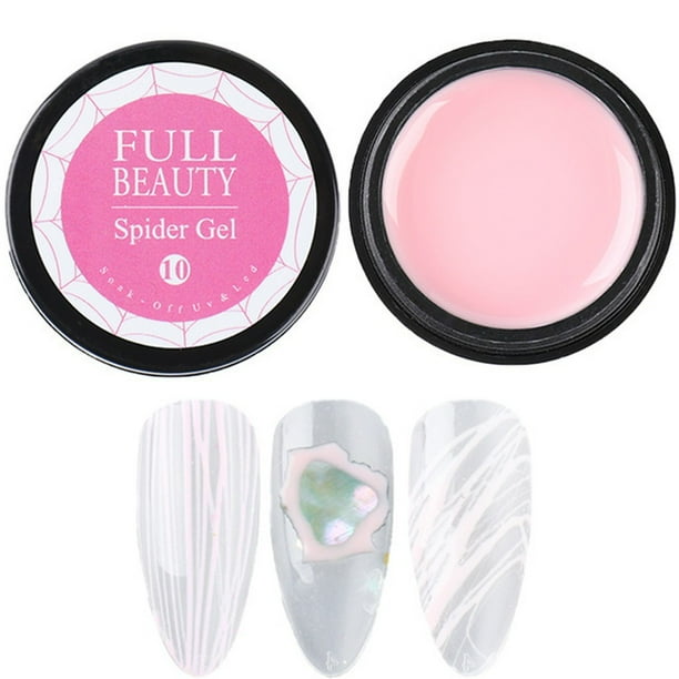 Gel transparente para uñas, esculpidor, para decoración de uñas, esmalte de araña, 6 ml, para pintar telarañas, dibujo de alambre, bolígrafo.